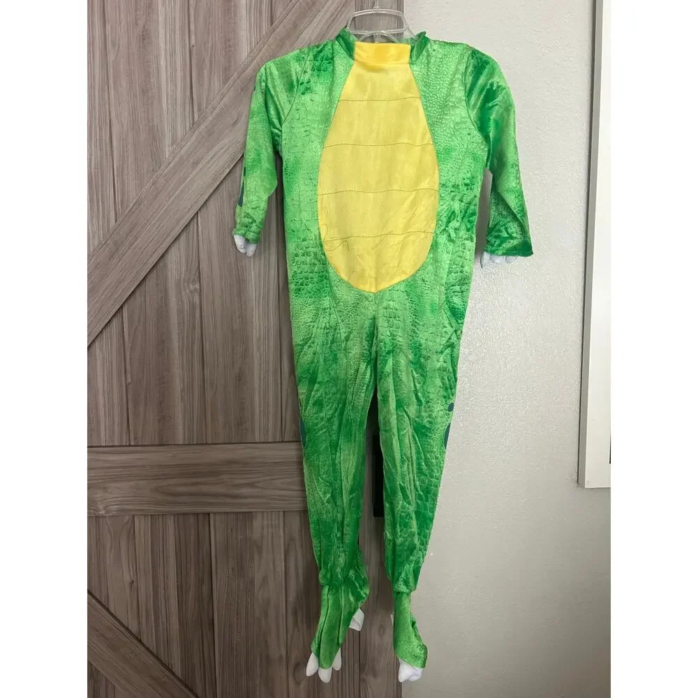 NEW Spooktacular Creations Green T-Rex small child 5-7 costume